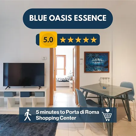 公寓 Oasi Blu Essence - Raffinato Rifugio Di Design *